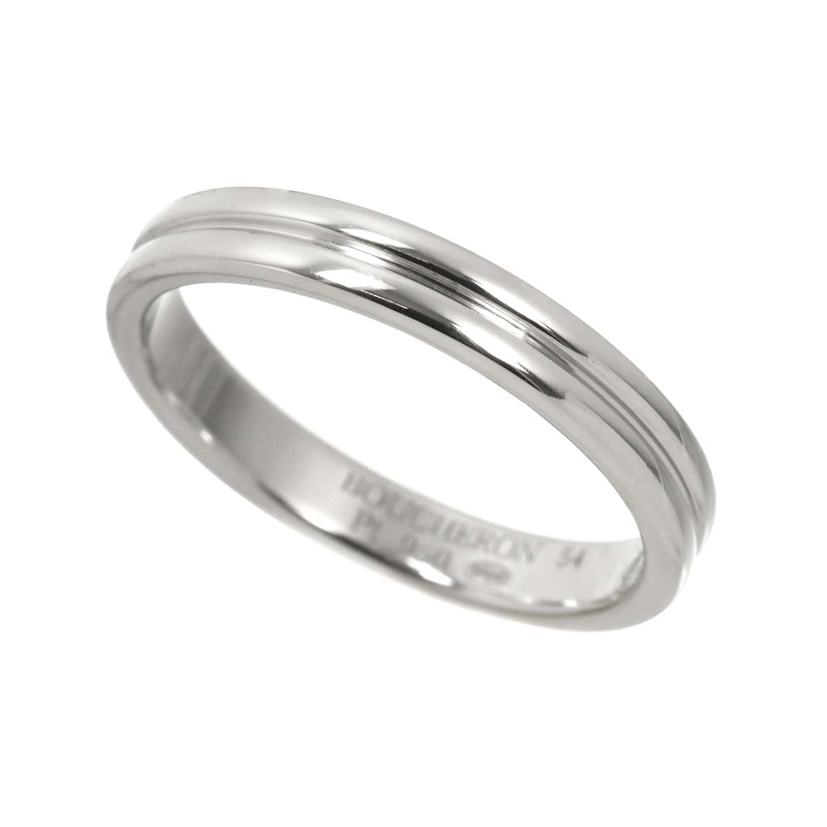 Godron Ring Pt Platinum Size54 6.5-6.75(US)