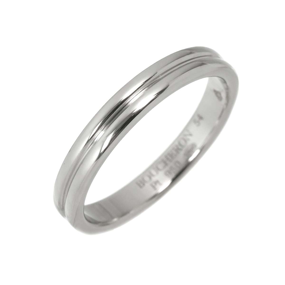 Godron Ring Pt Platinum Size54 6.5-6.75(US)