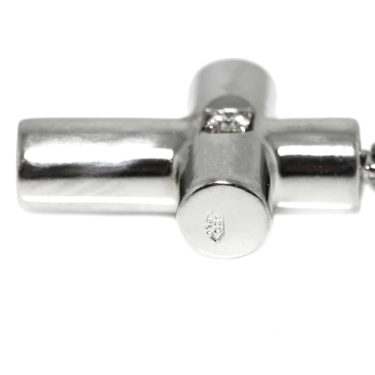 Latin Cross Diamond 1P Necklace Pt Platinum