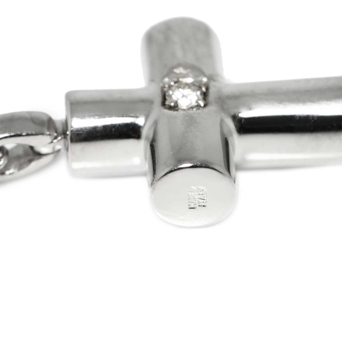 Latin Cross Diamond 1P Necklace Pt Platinum