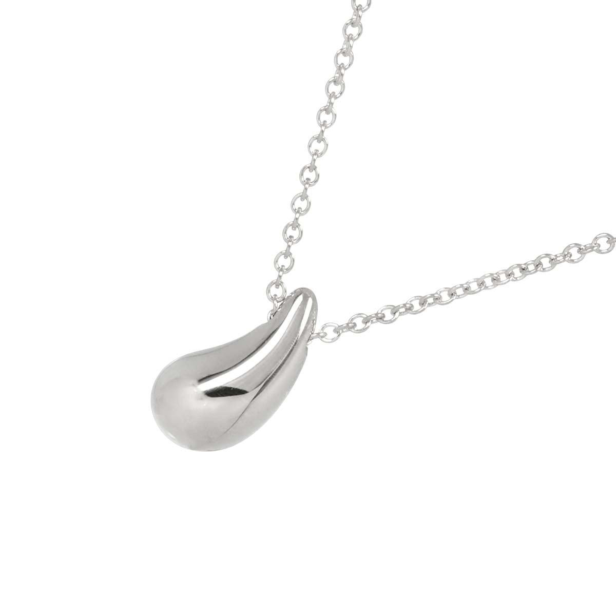 Teardrop Necklace Platinum