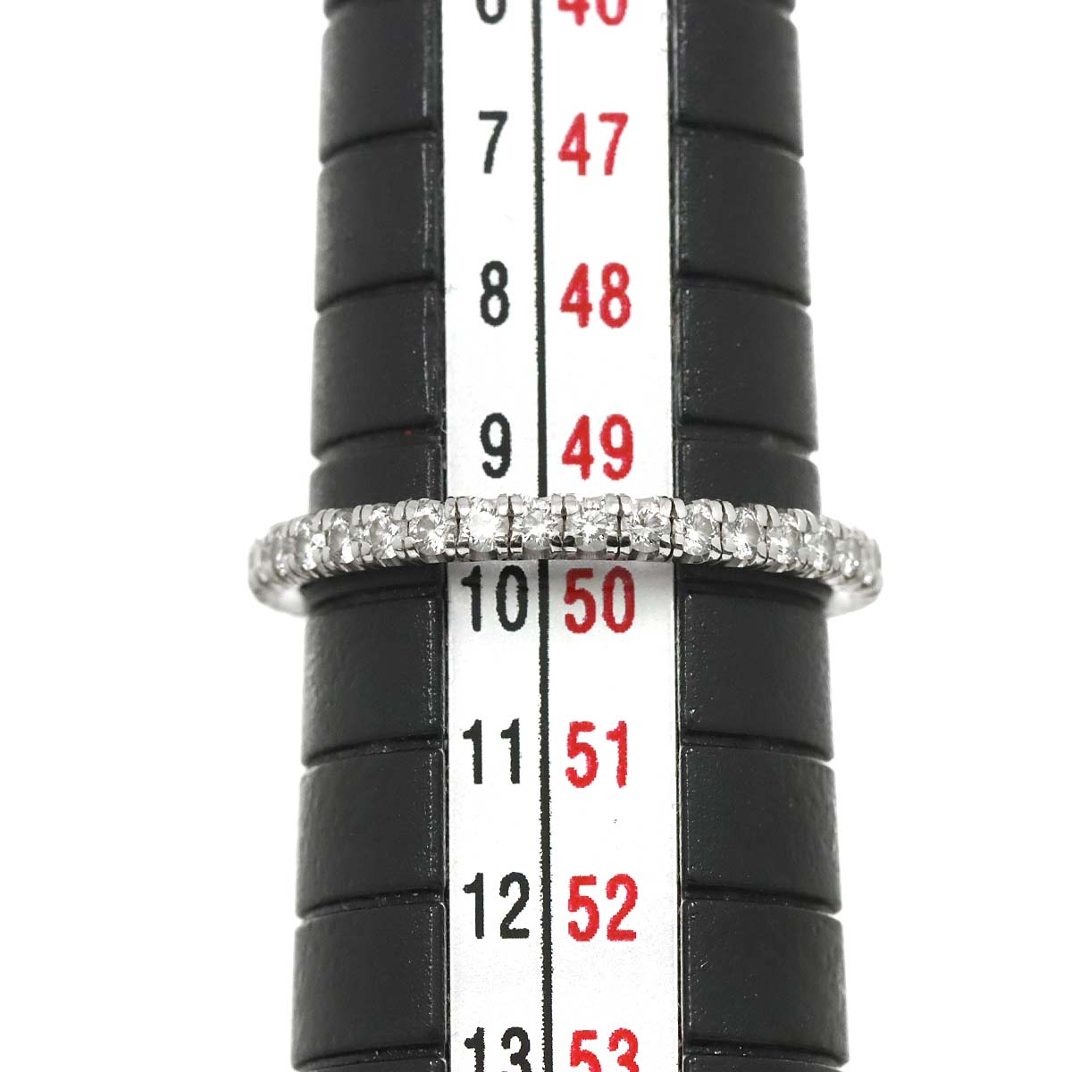 ETINCELLE Full Diamond Ring 18K WG 750 size50 5.25(US)