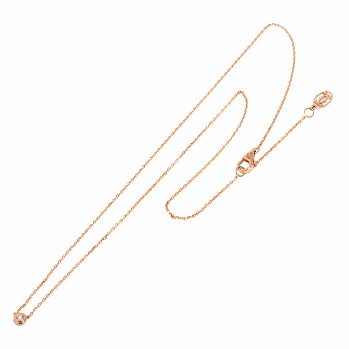 d Amour Diamond Necklace XS 18K Pink Gold 750