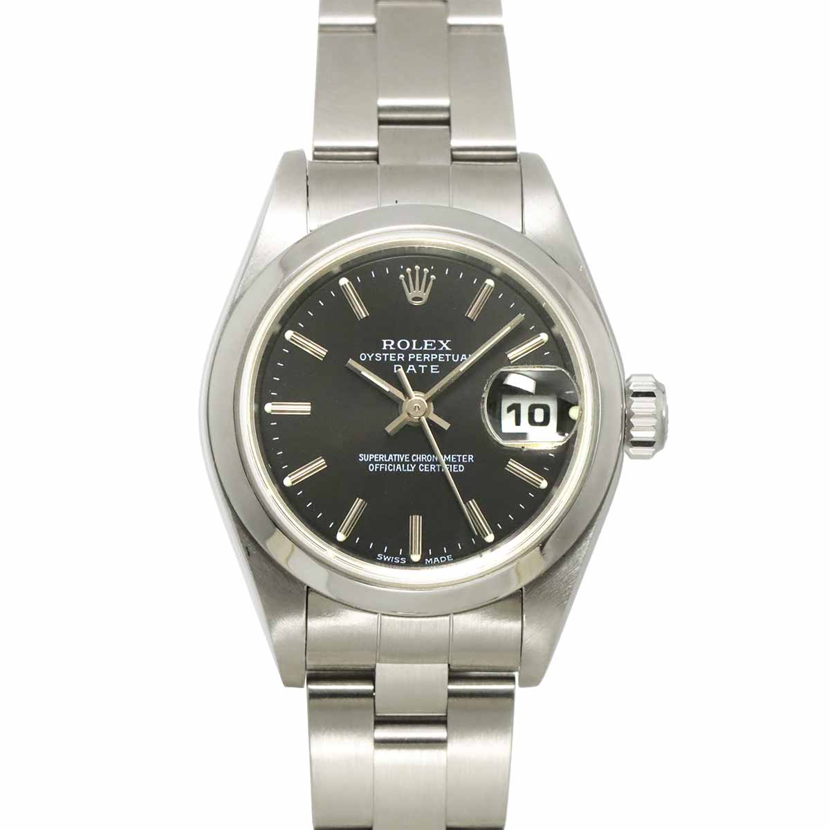 Oyster perpetual Date 79160 Serial Y Black Dial Ladies Watch