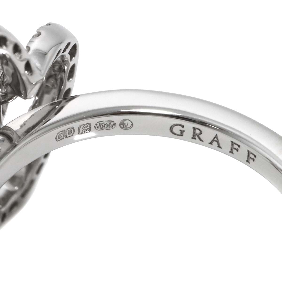 Wildflower Diamond Ring 18K WG 750 size6-6.25(US)