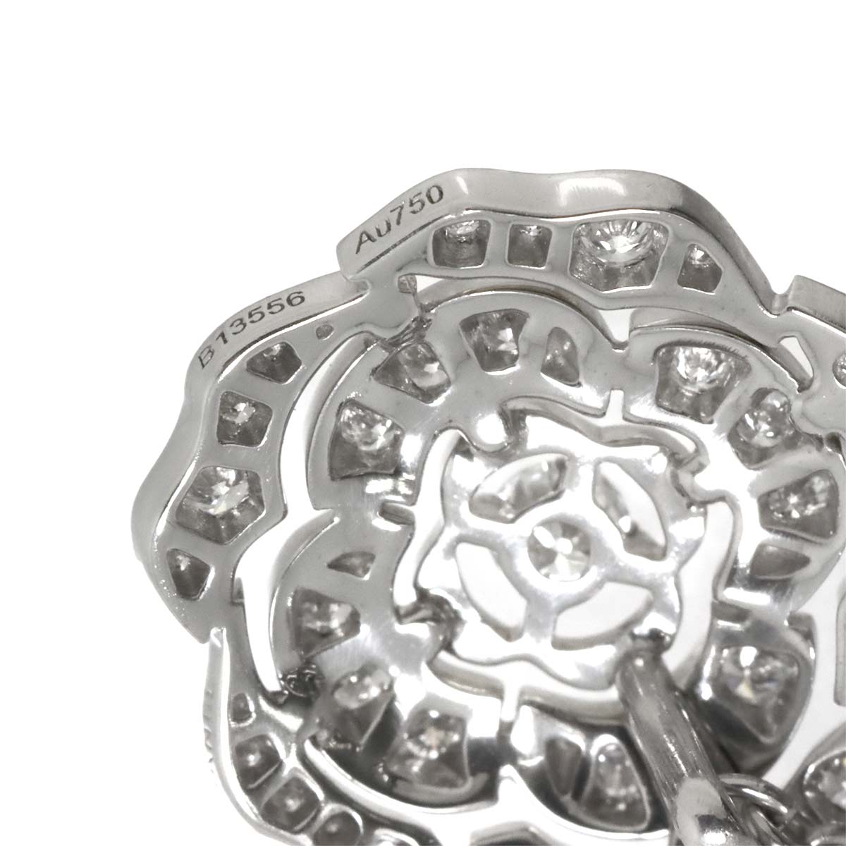 Camelia Necklace Diamond 18K White Gold 750