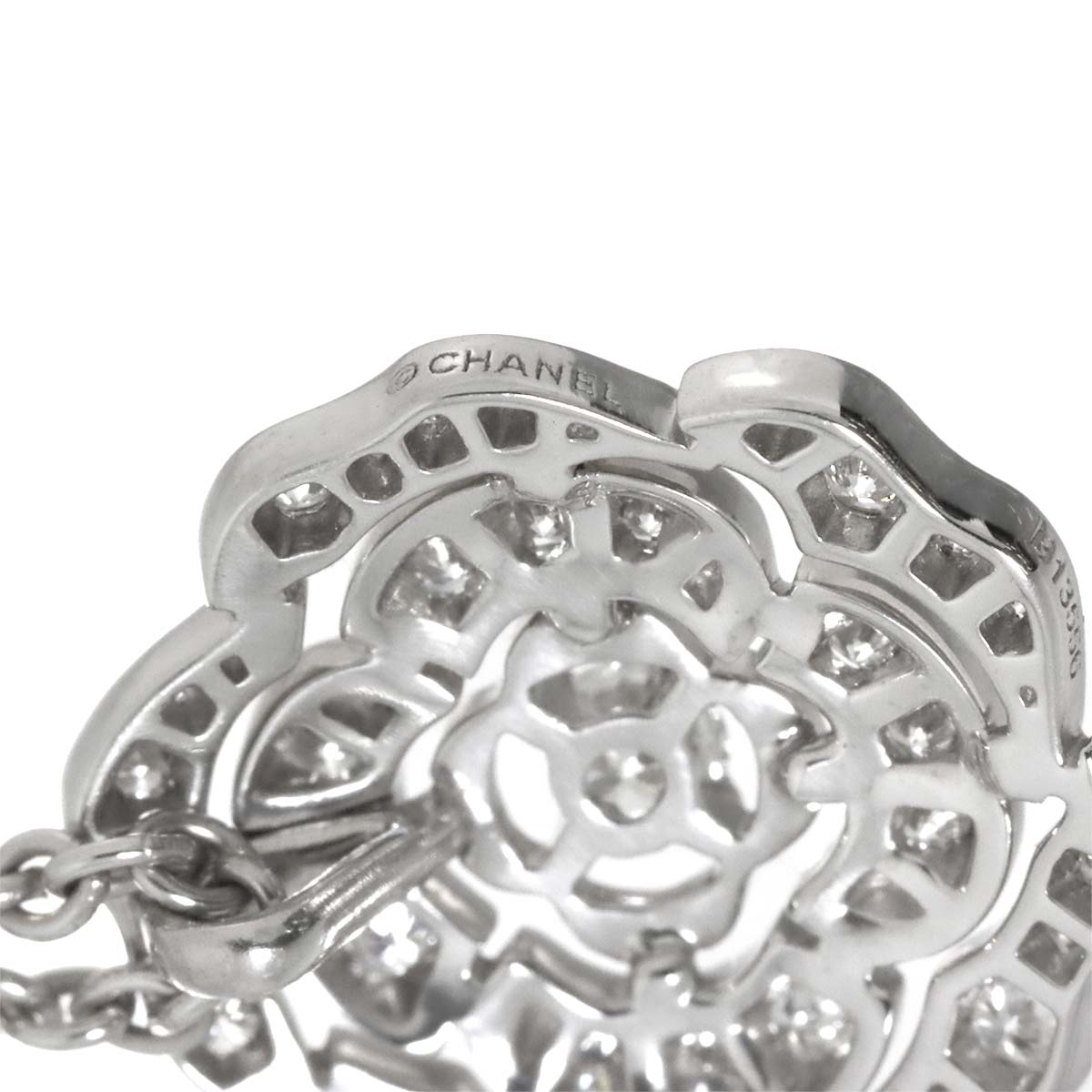 Camelia Necklace Diamond 18K White Gold 750