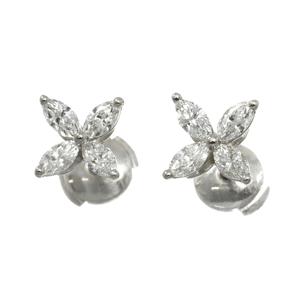 Victoria Diamond MM Earrings Pierced Pt Platinum