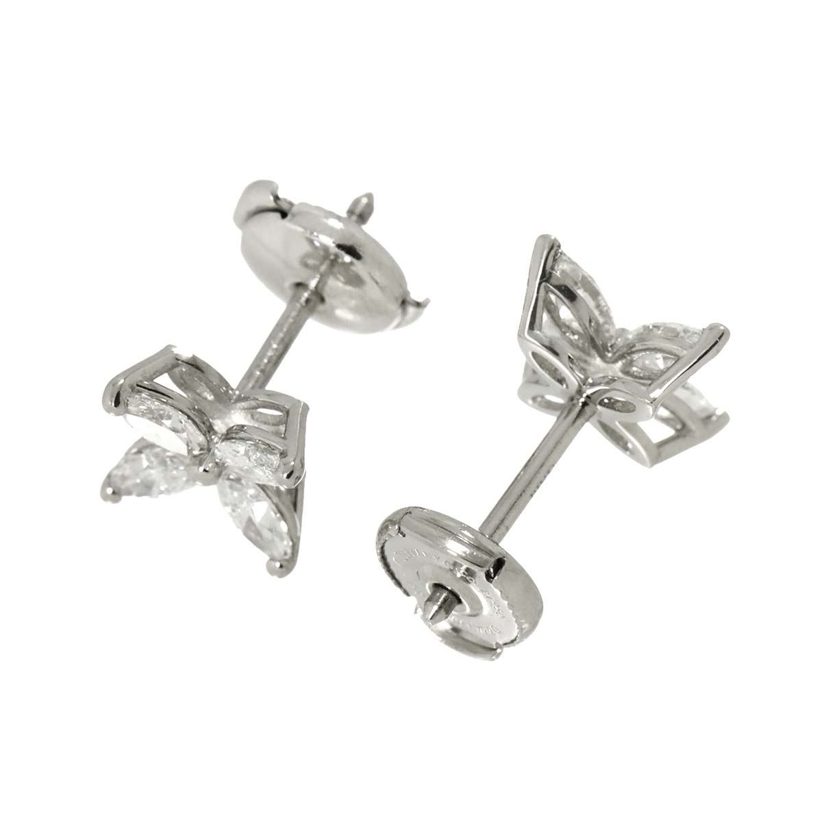 Victoria Diamond MM Earrings Pierced Pt Platinum