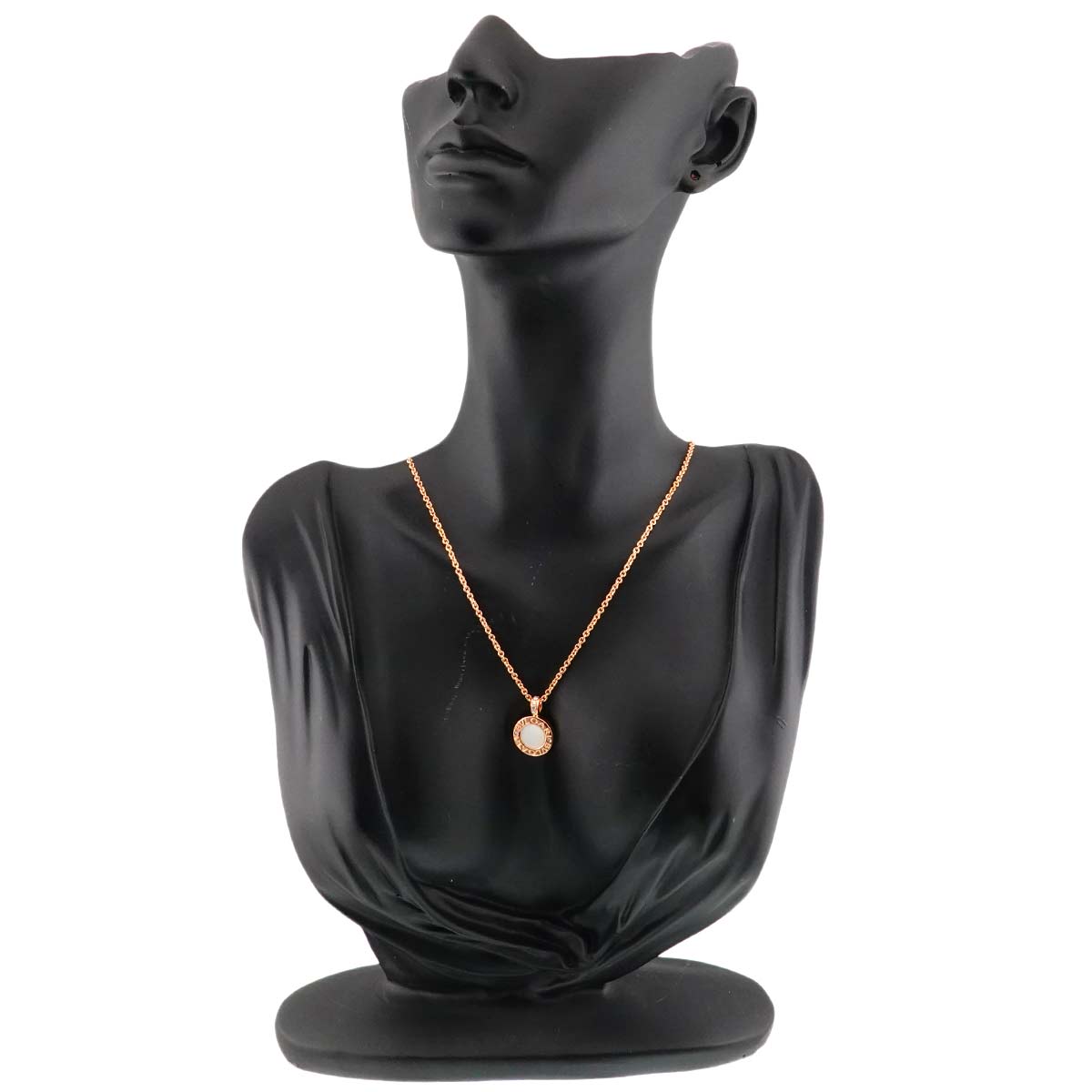 BVLGARIBVLGARI Mother of Pearl Diamond Onyx Necklace 18K PG 750