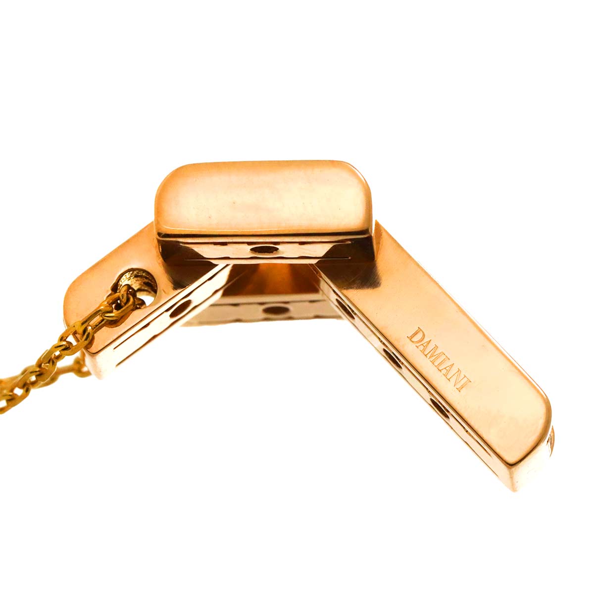 Cross Diamond Necklace K18 PG 750