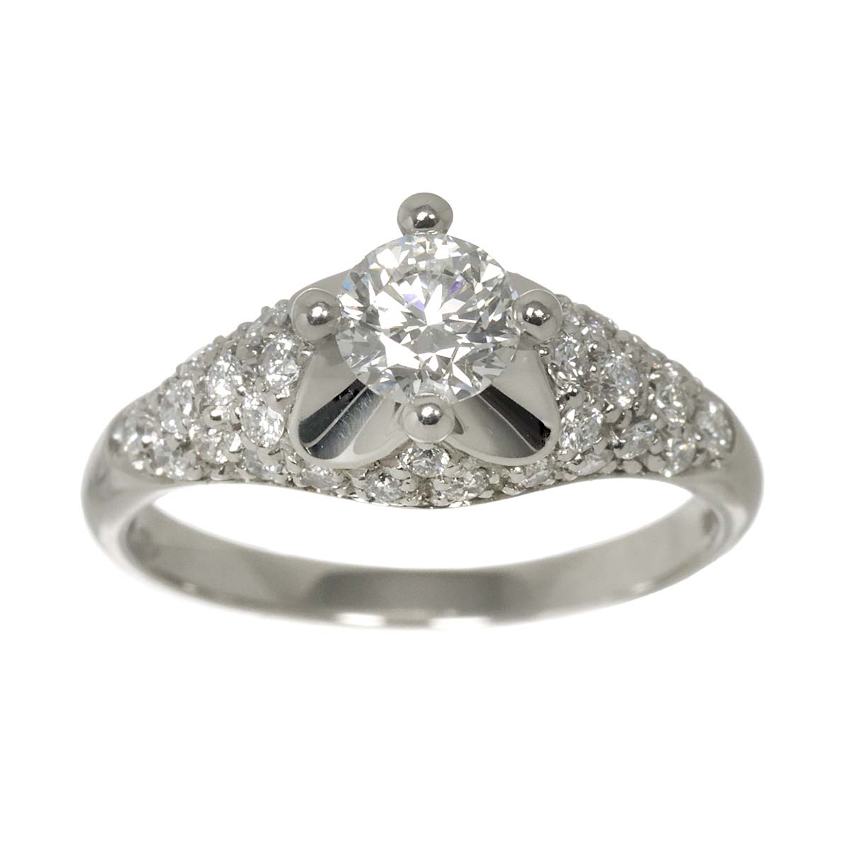 Corona Diamond 0.52ct F/IF Ring Platinum size5.75-6(US)