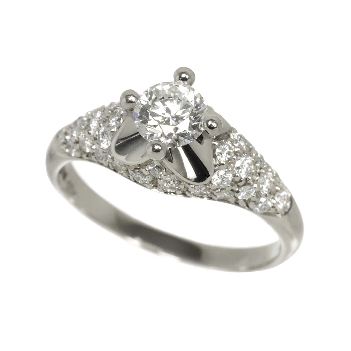 Corona Diamond 0.52ct F/IF Ring Platinum size5.75-6(US)