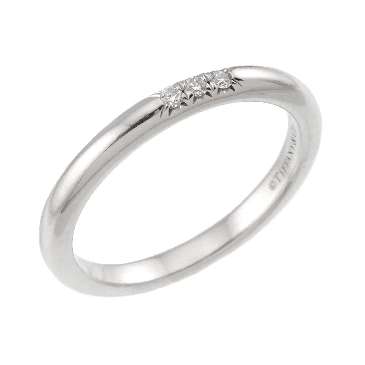 Forever Band Diamond Ring Platinum size3.75-4(US)