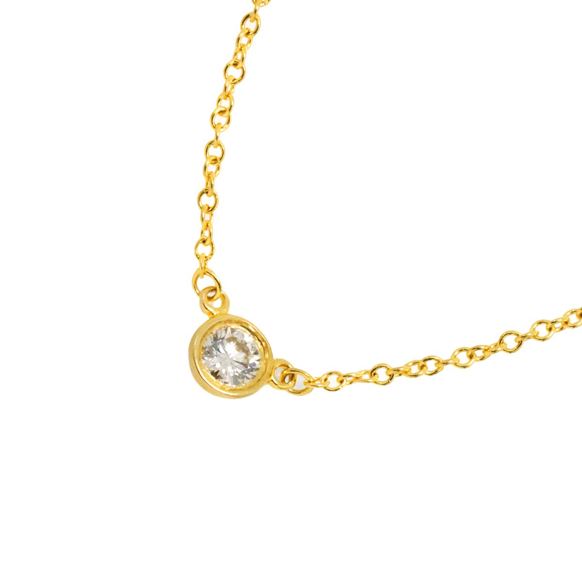 By The Yard Diamond Necklace 18K YG 750