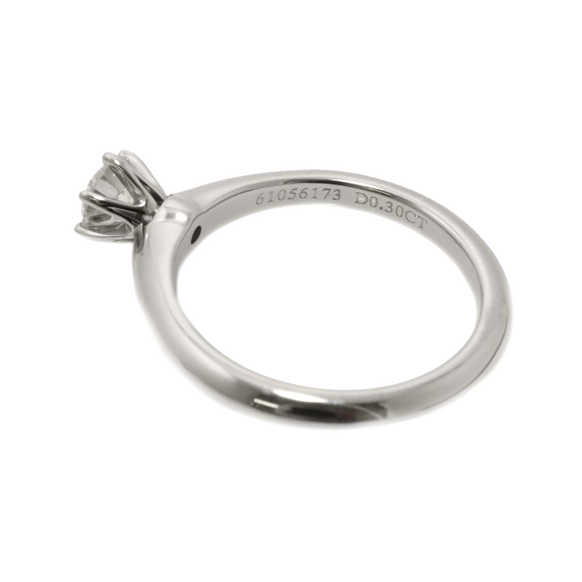 Diamond 0.30ct I/IF/3EX Ring Platinum Size4.5(US)