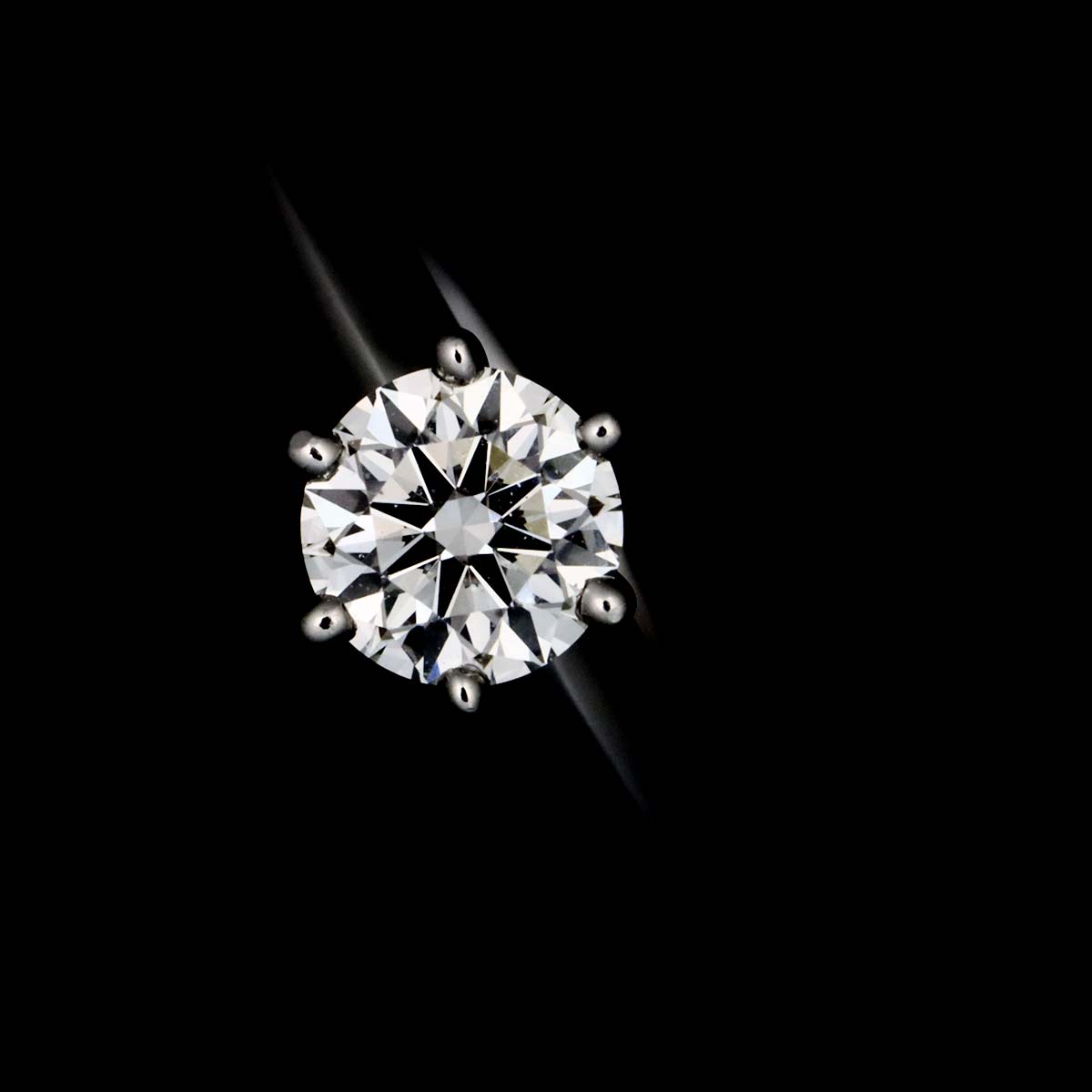 Diamond 0.30ct I/IF/3EX Ring Platinum Size4.5(US)
