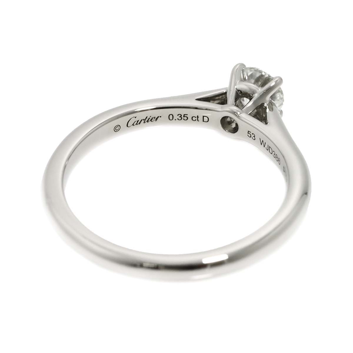 Diamond 0.35ct G/VS1/3EX Ring Platinum size53 6-6.25(US)