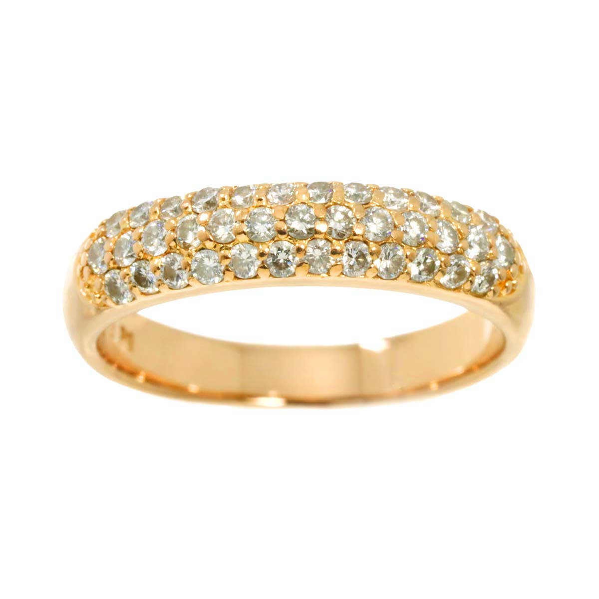 Diamond 0.40ct Ring 18K PG 750 Size4.5(US)