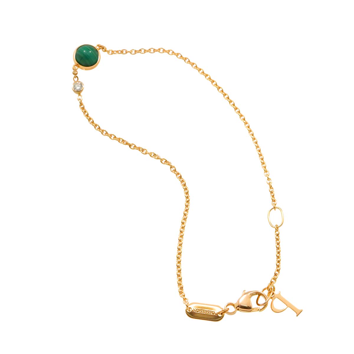 Possession Malachite Diamond Bracelet 18K PG 750