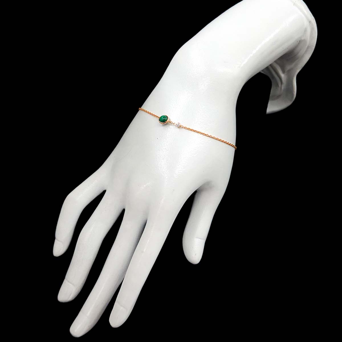 Possession Malachite Diamond Bracelet 18K PG 750