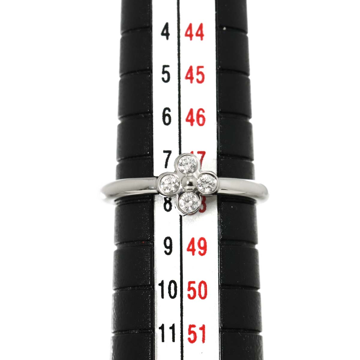 Flower Diamond Ring Platinum Size4-4.5(US)