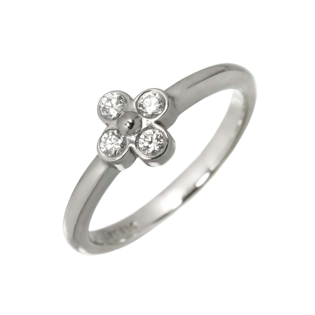 Flower Diamond Ring Platinum Size4-4.5(US)