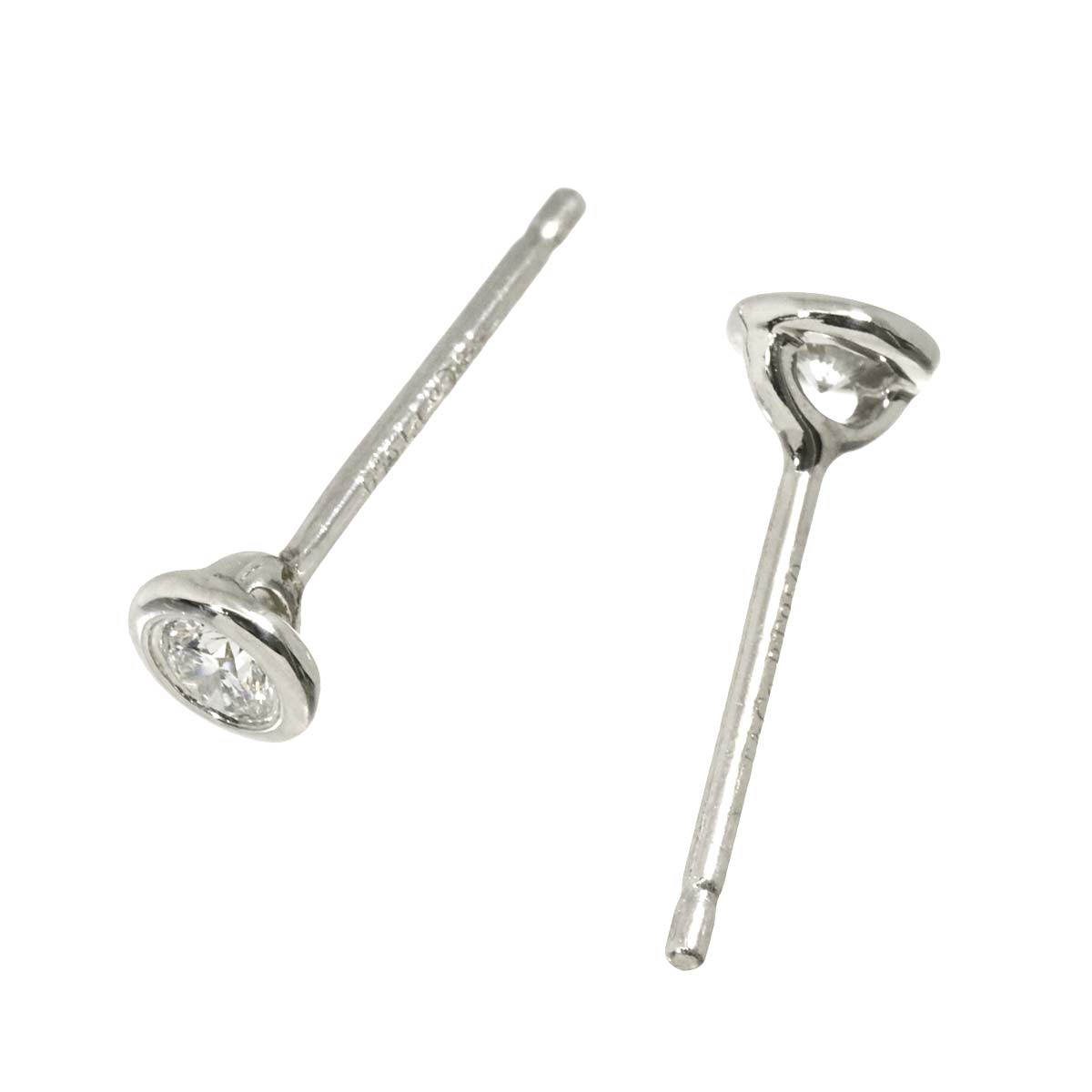 By The Yard Diamond Earrings Pierced Pt