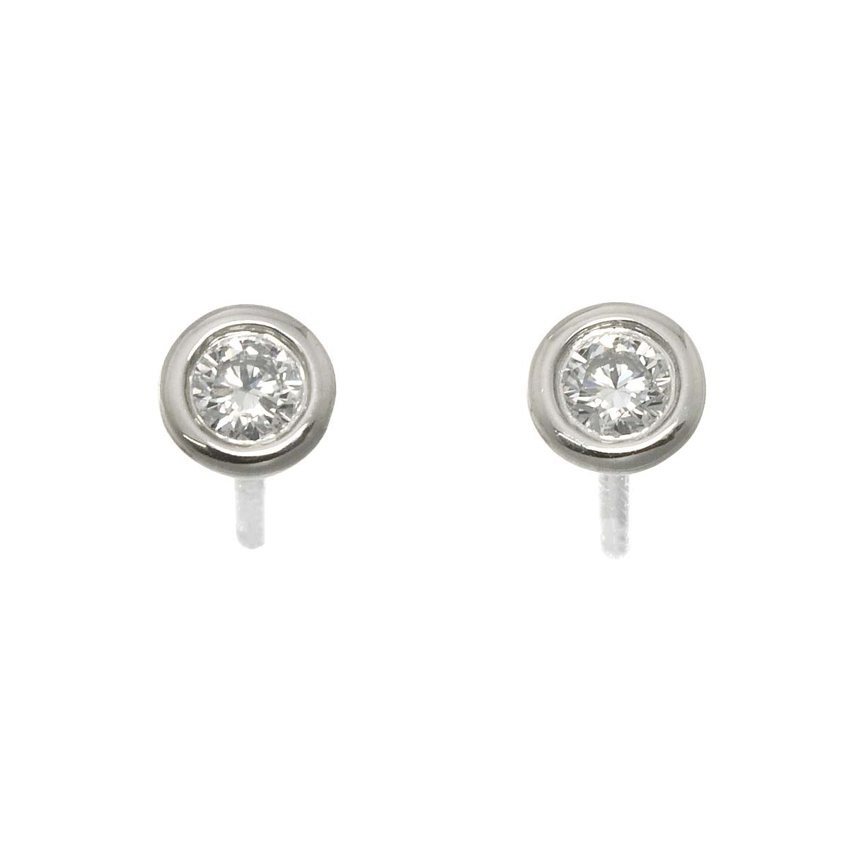 By The Yard Diamond Earrings Pierced Pt
