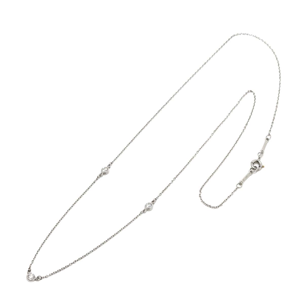 By The Yard Diamond 3P Necklace Platinum