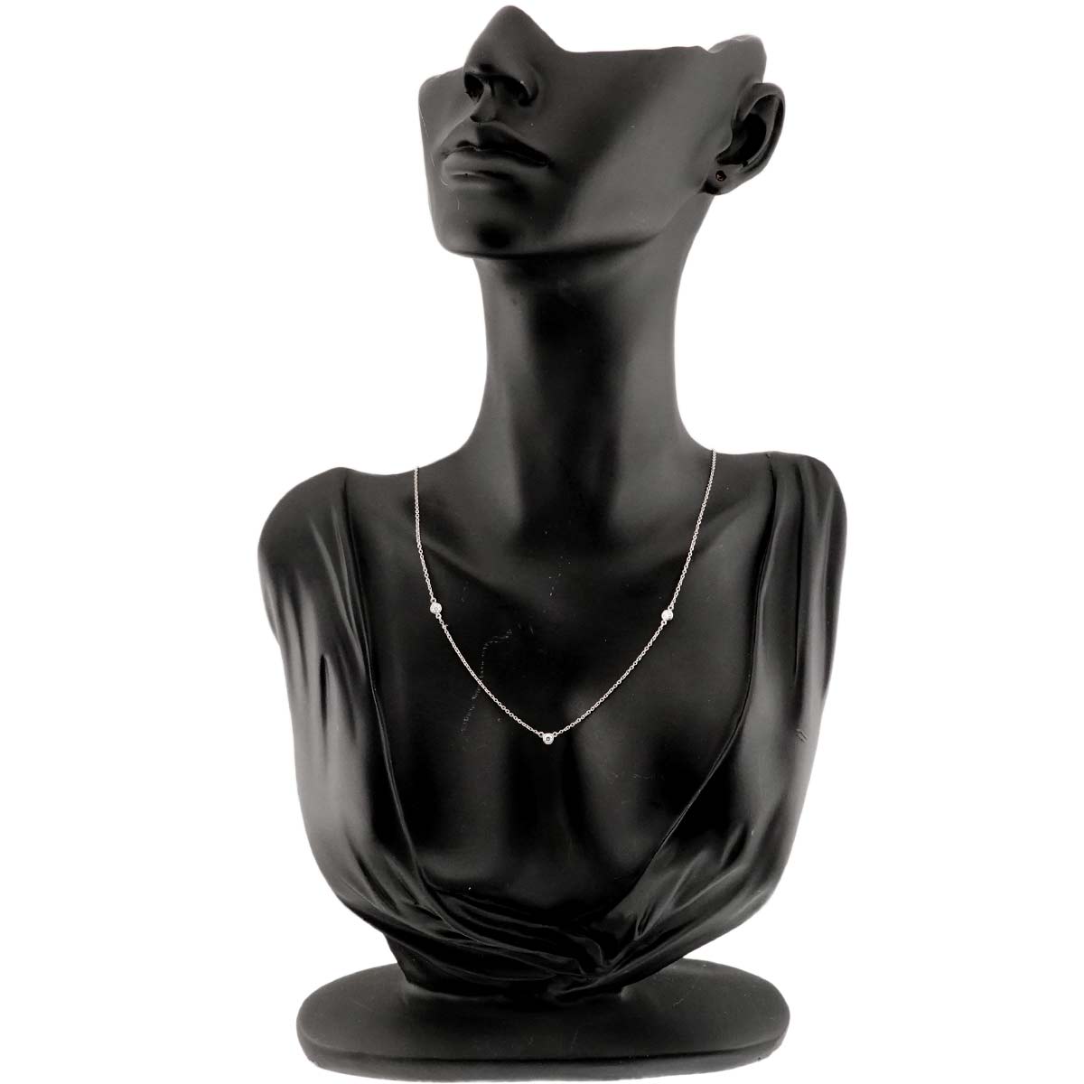 By The Yard Diamond 3P Necklace Platinum