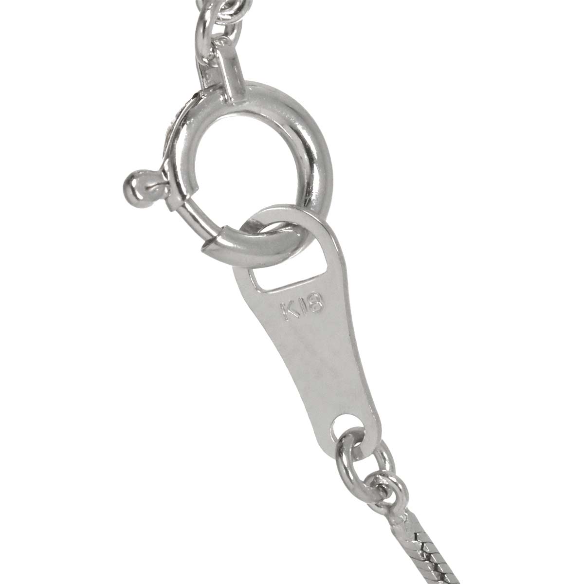 Brown Diamond 0.30ct Necklace 18K White Gold 750