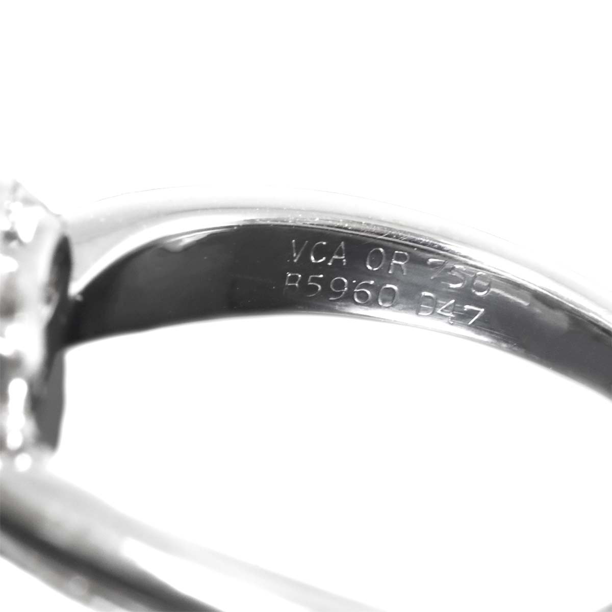 Diamond Ring 18K WG 750 size6(US)