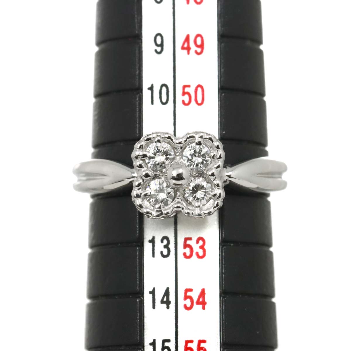 Diamond Ring 18K WG 750 size6(US)