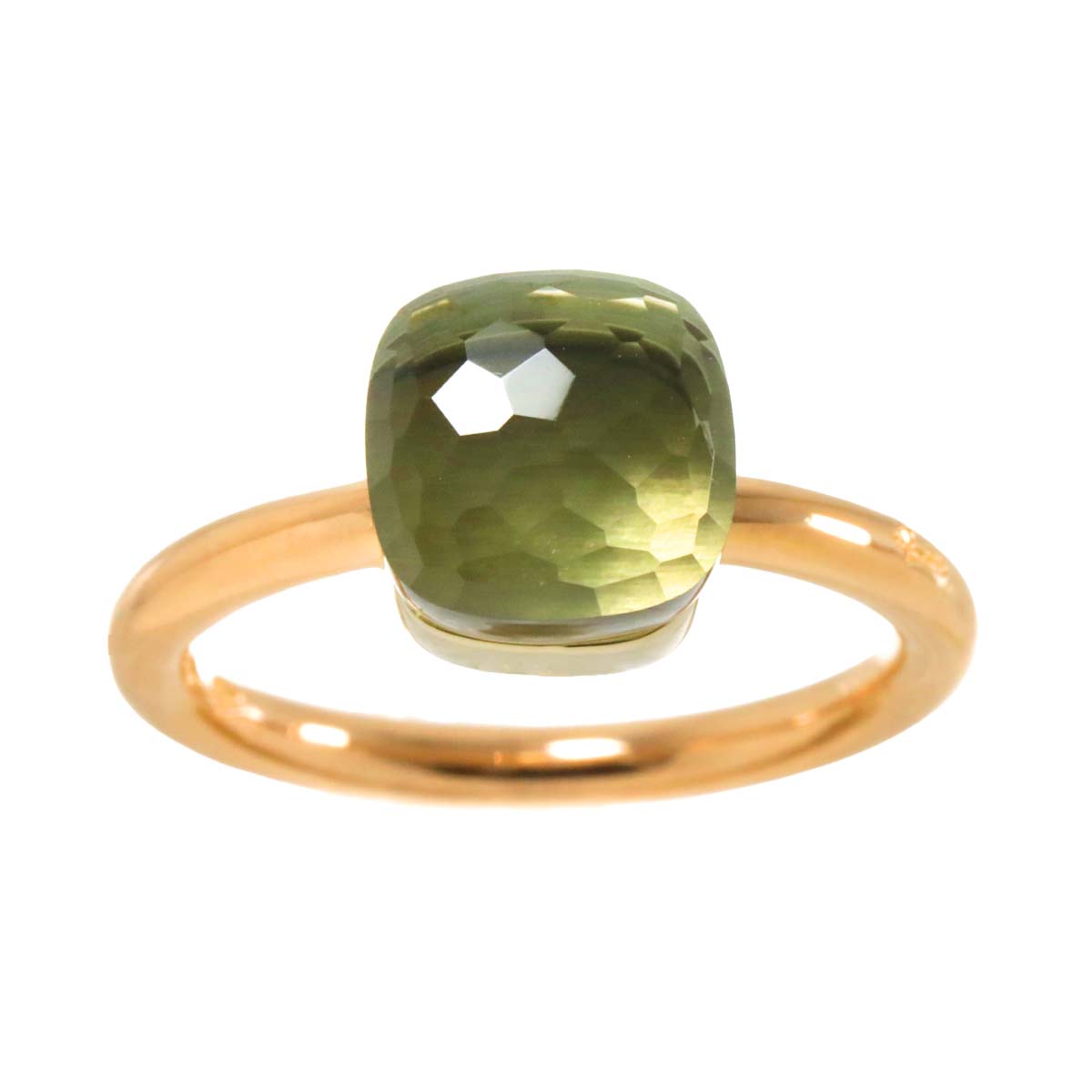 Quartz Petit Ring 18K PG WG 750 size51 5.5-5.75(US)