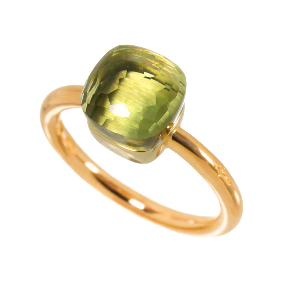 Quartz Petit Ring 18K PG WG 750 size51 5.5-5.75(US)