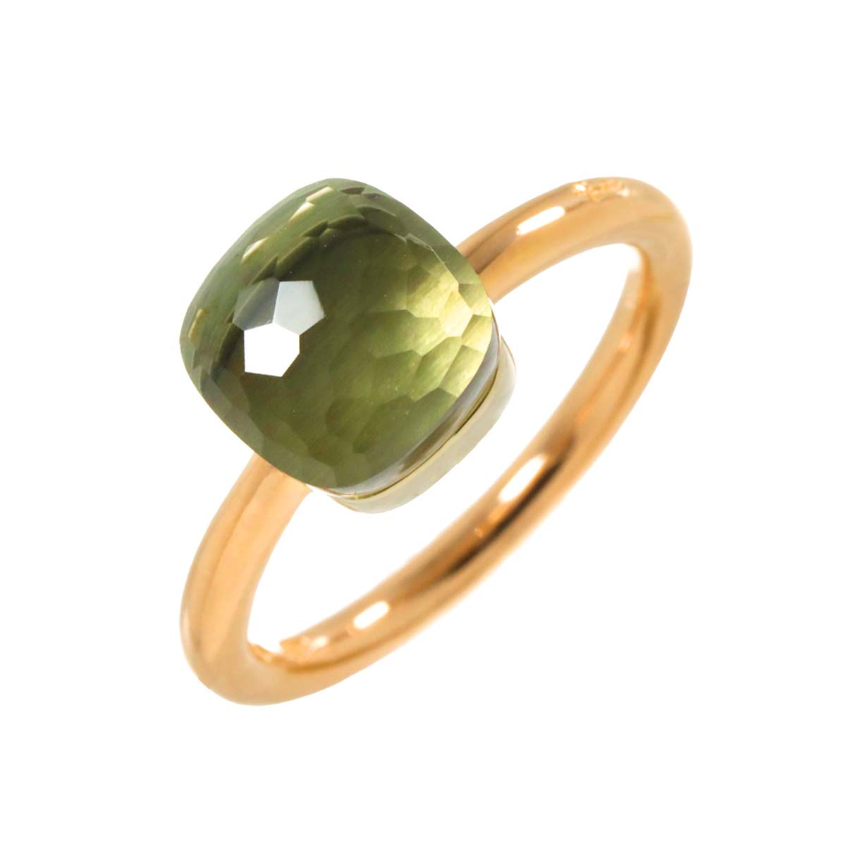 Quartz Petit Ring 18K PG WG 750 size51 5.5-5.75(US)
