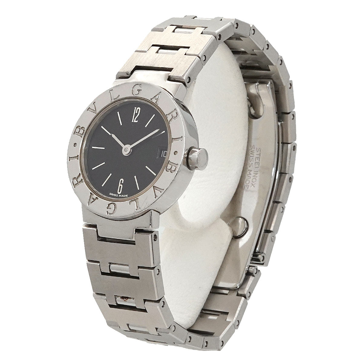 BVLGARIBVLGARI Date BB23SSD Quartz Black Dial Ladies Watch