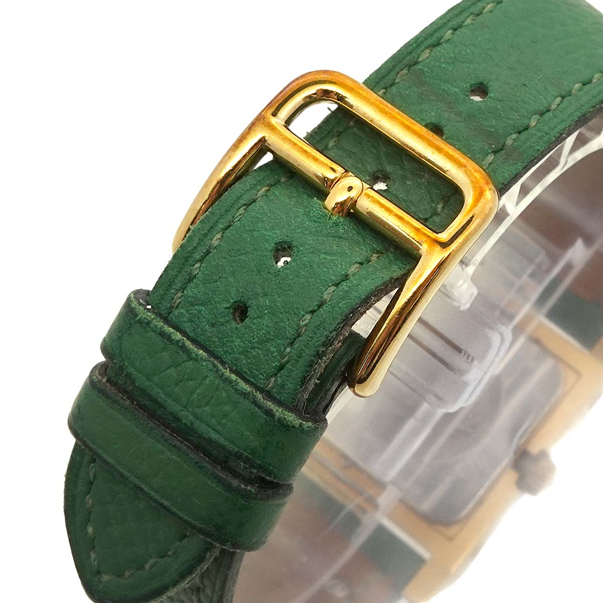 Medor Vintage pyramid Gold studs Quartz White Dial Ladies