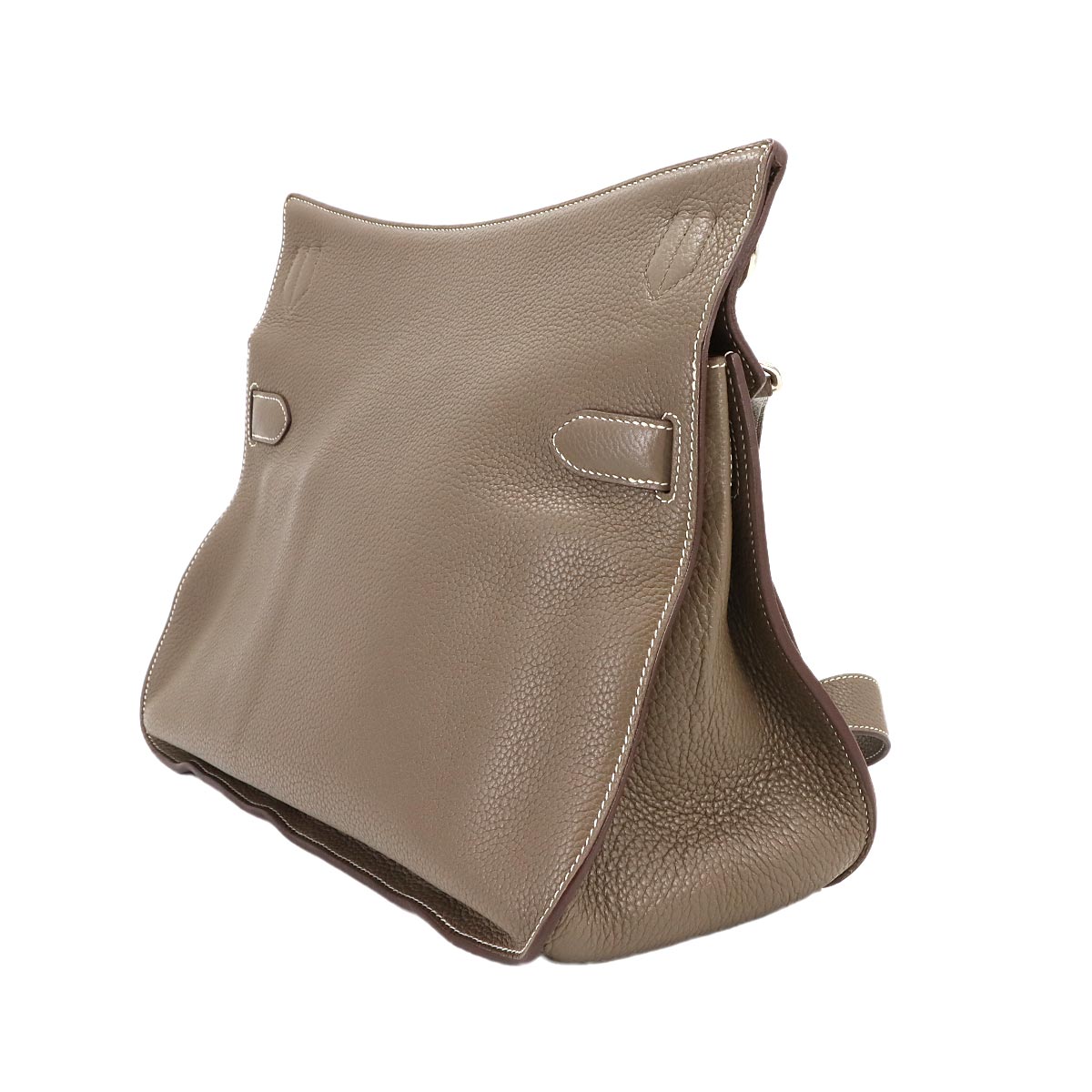 Jypsiere 34 Shoulder Bag Taurillon Clemence Etoupe Purse