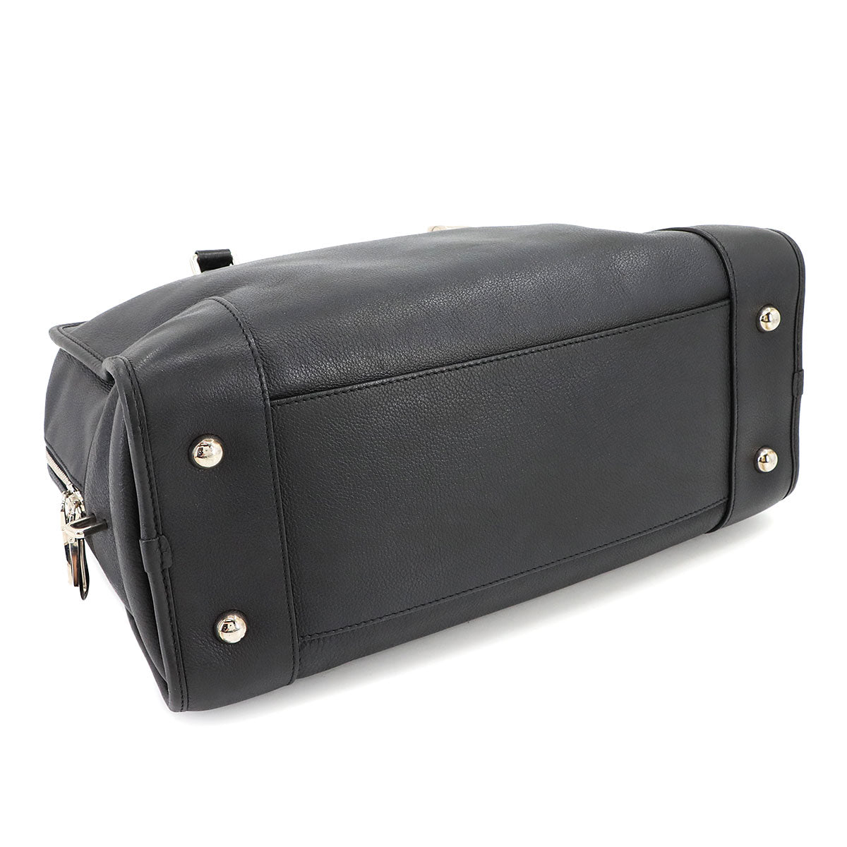 Amazona 36 Hand Bag Leather Black Anagram Purse