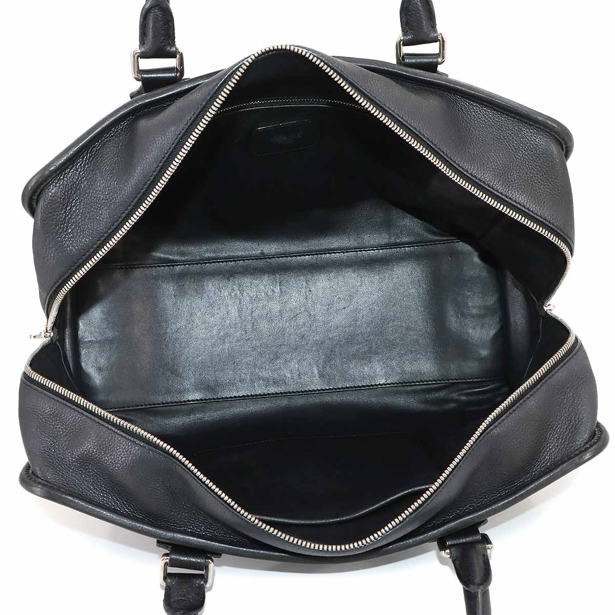 Amazona 36 Hand Bag Leather Black Anagram Purse