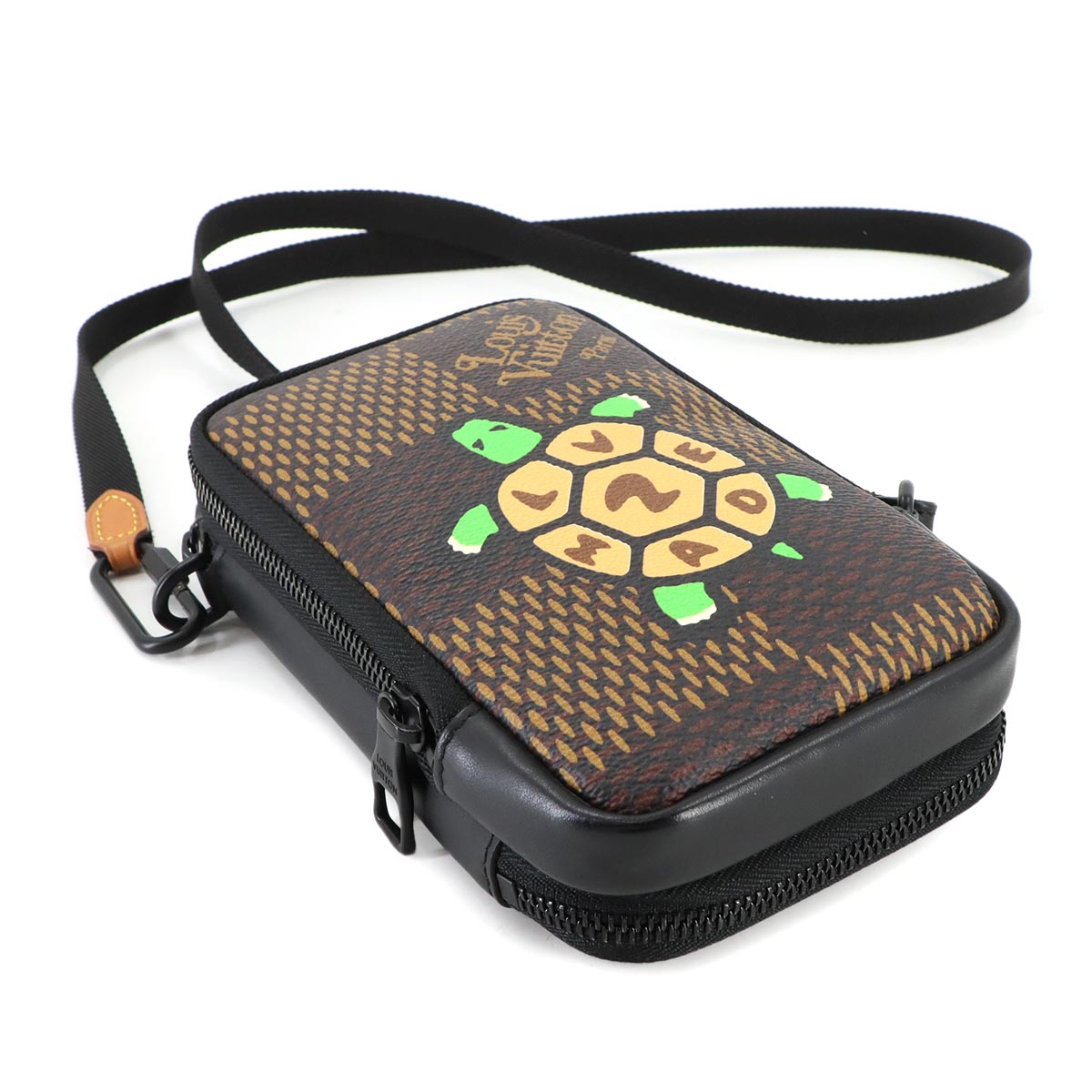 Damier Giant Double Phone Pouch Shoulder Bag N40377 NIGO