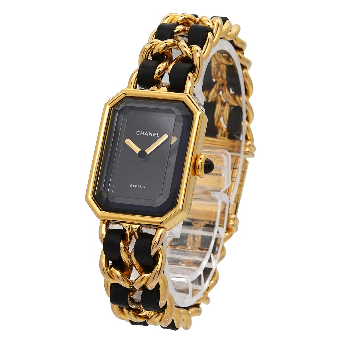 Premiere Size M H0001 Vintage Quartz Black Dial Ladies Watch