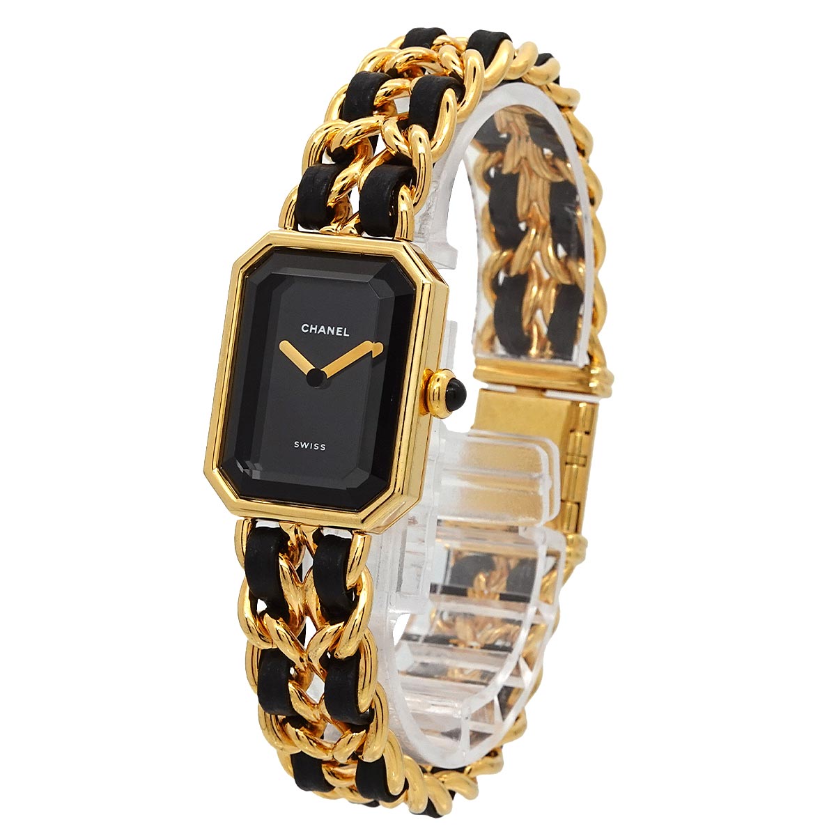 Premiere Size XL H0001 Vintage Quartz Black Dial Ladies Watch