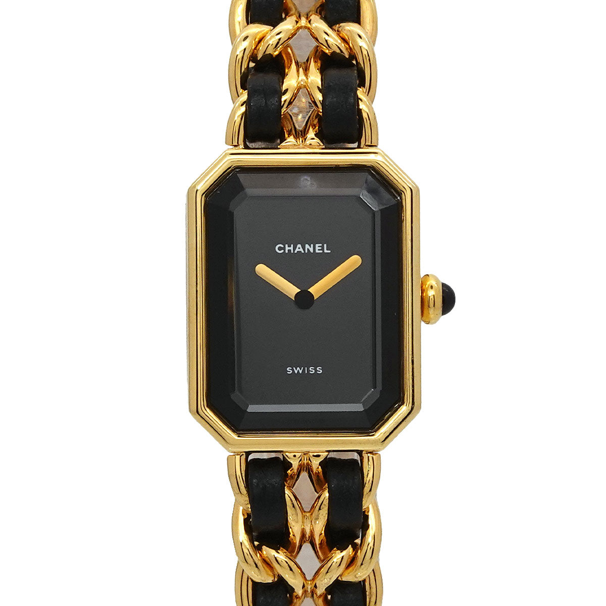 Premiere Size XL H0001 Vintage Quartz Black Dial Ladies Watch