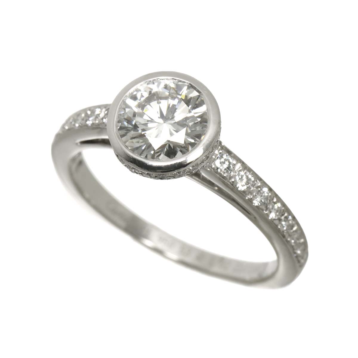 Diamond 1.02ct E/VS2 Ring Pt Size53 6-6.25(US)