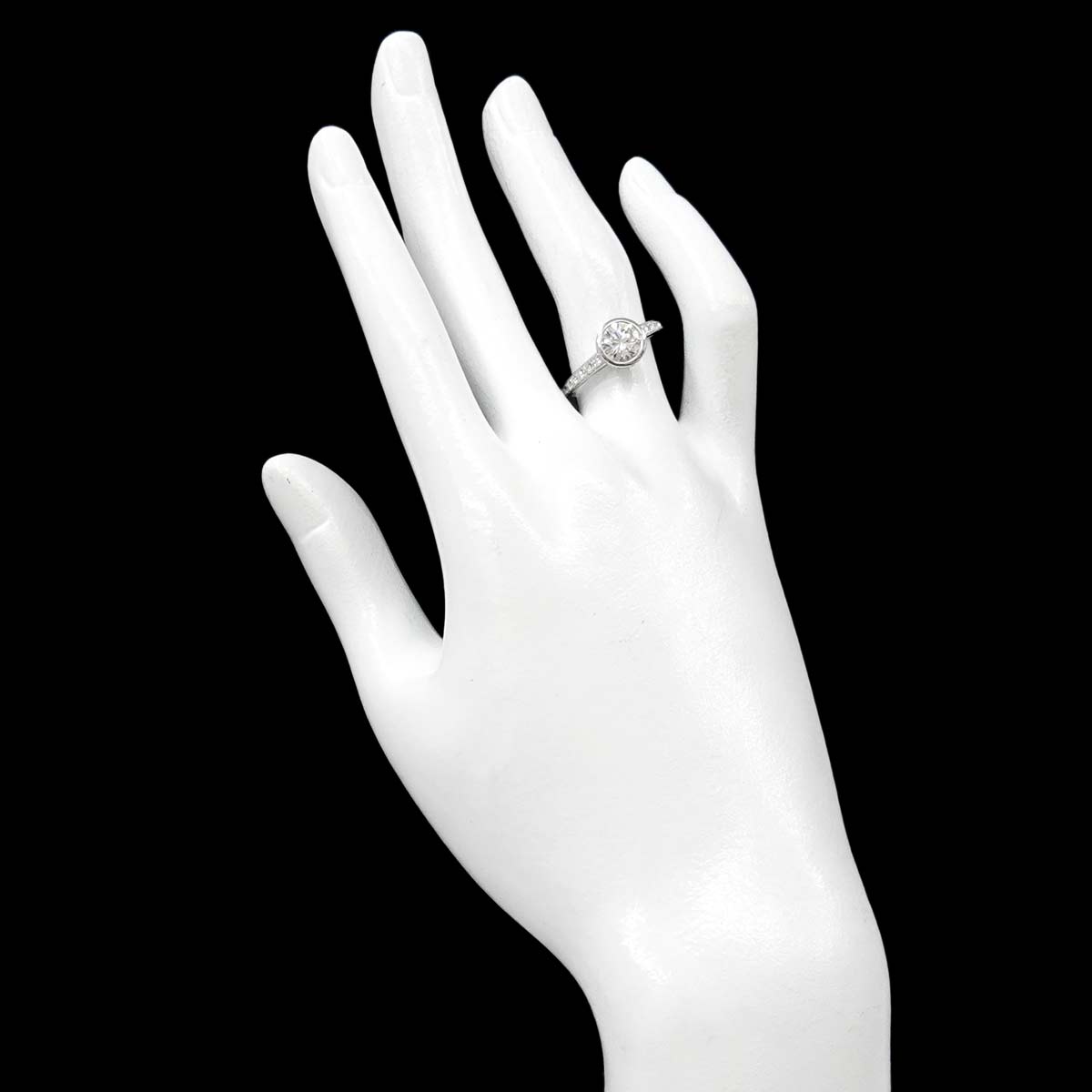 Diamond 1.02ct E/VS2 Ring Pt Size53 6-6.25(US)