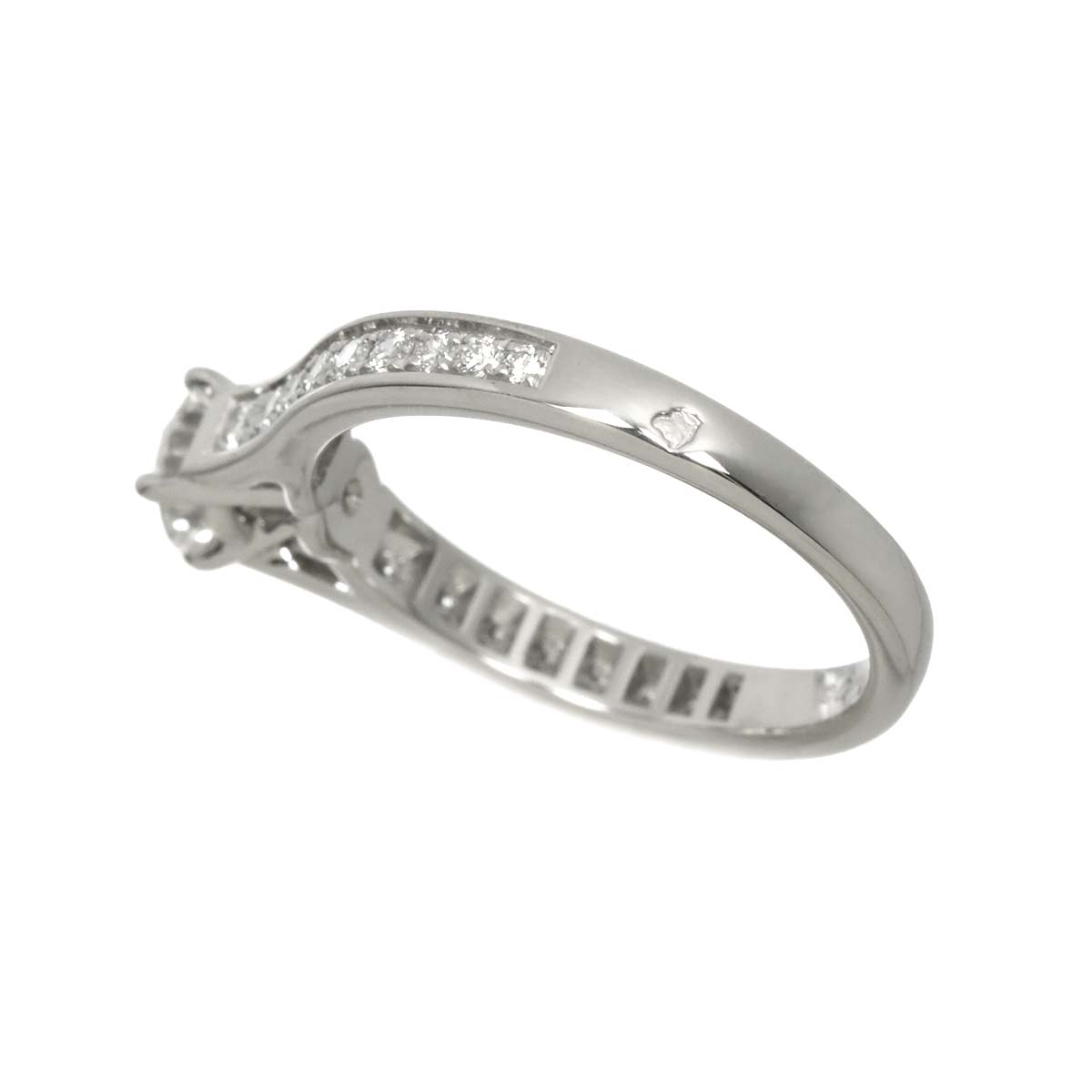 Diamond 0.36ct G/VS2/EX Ring Pt Platinum size47 4(US)