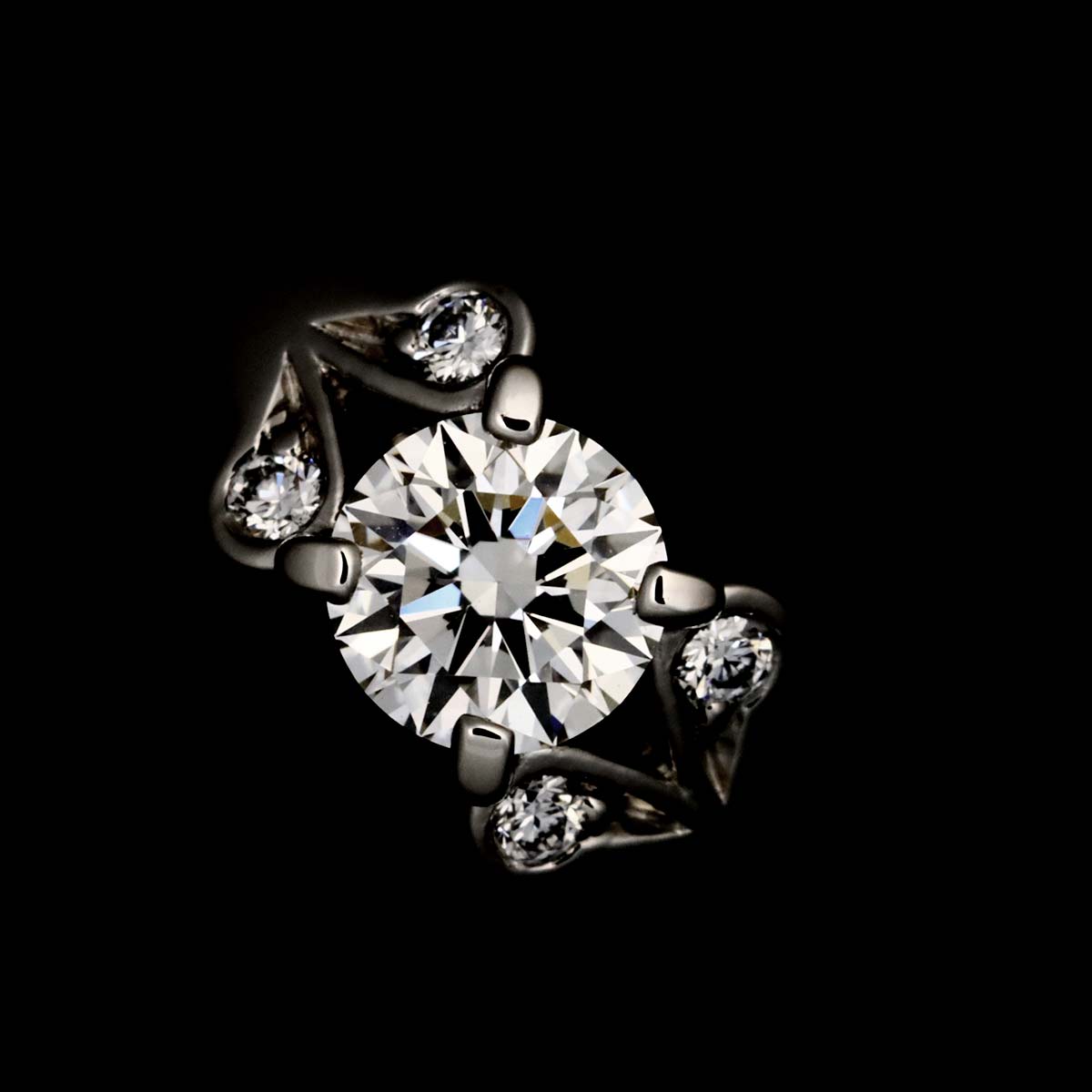 Ballerine Diamond 0.35ct G/VVS1/3EX Ring Pt Size49 4.75-5(US)